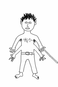 Extra long finger for pushing distant buttons