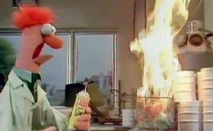 A banker dealing with bad news